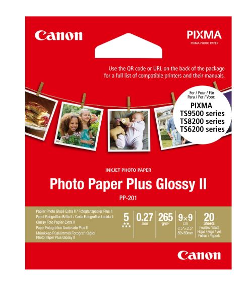 Kit 100 papiers photo créatifs Canon pour imprimante 5 types