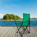 Chaise de plage ou camping Premium pliante avec sac et porte-gobelet, Bleu