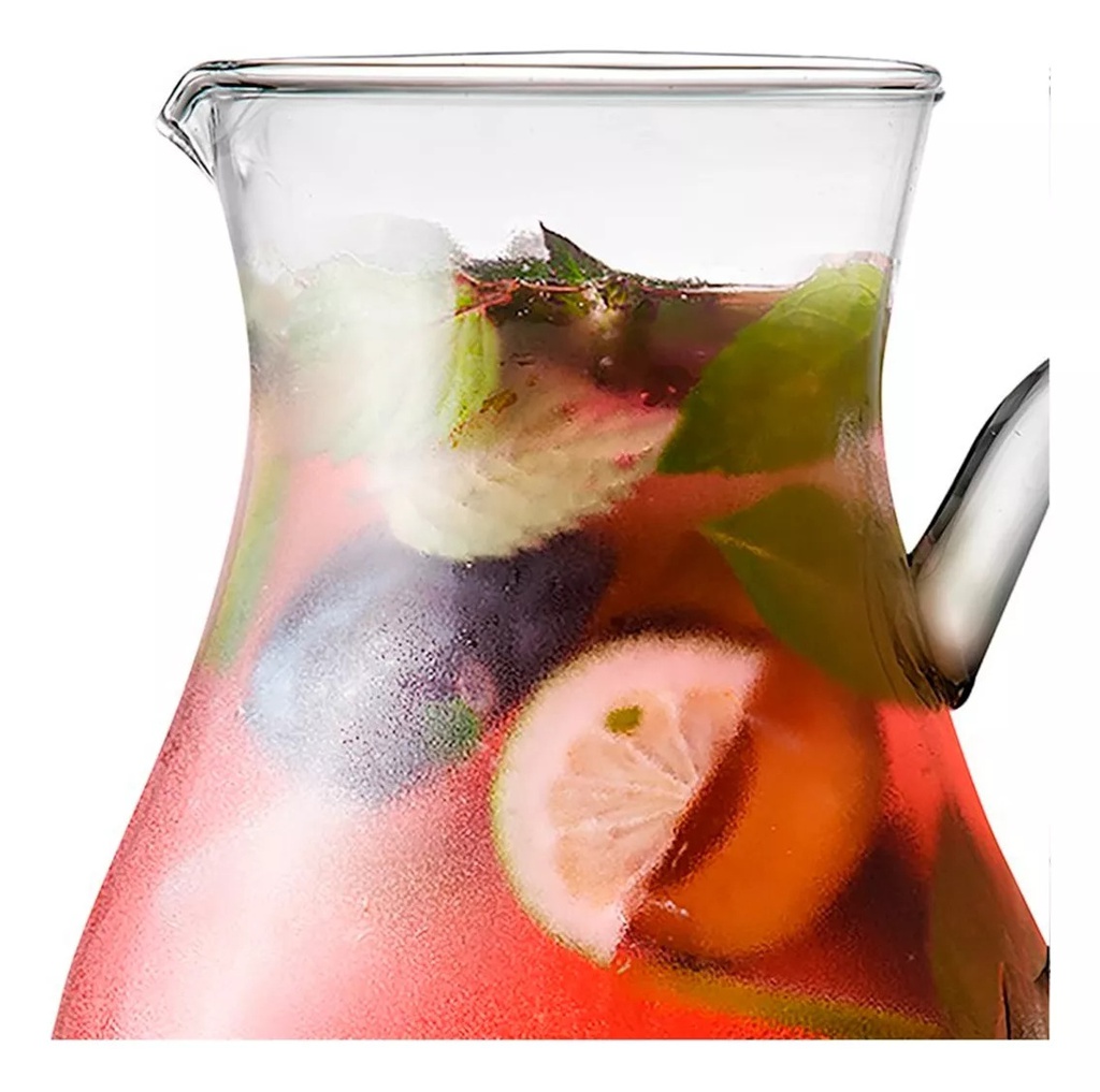 Pack carafe en verre 2 Litres + 6 verres TUBO 31 cl