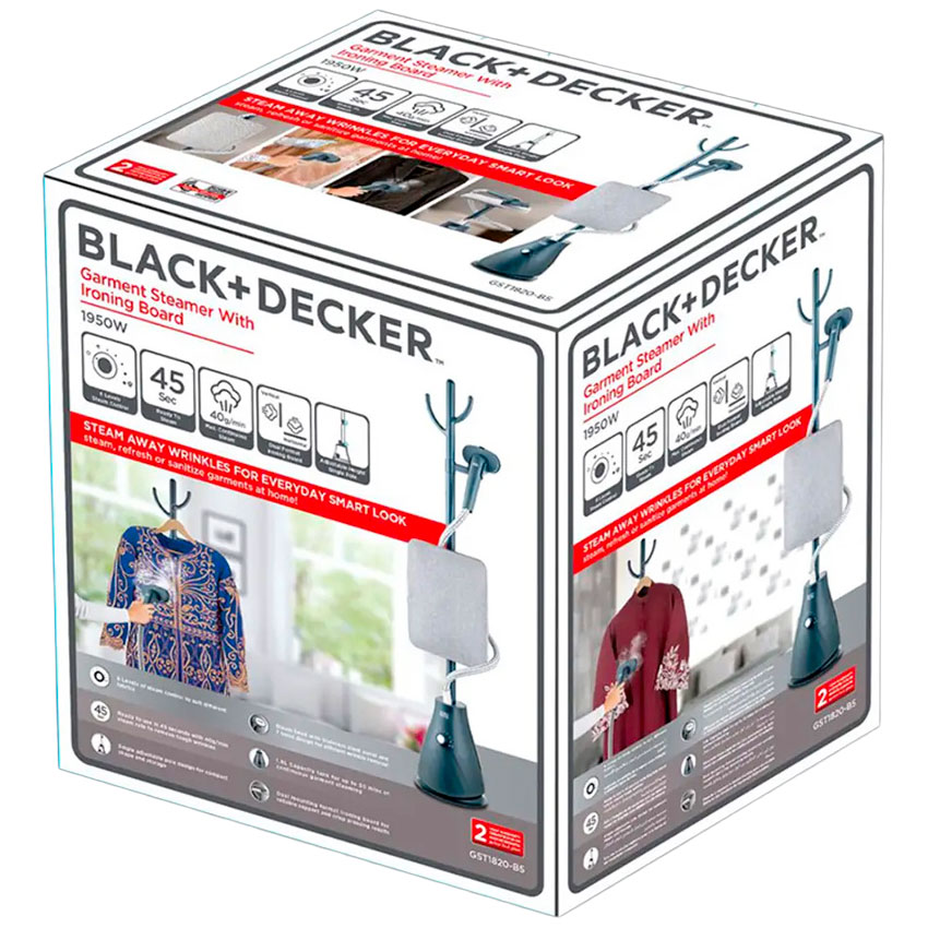 Défroisseur vapeur avec planche à repasser 1950 W Black + Decker