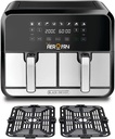 Air fryer Double 4L + 4L Aerofry en acier Black + Decker