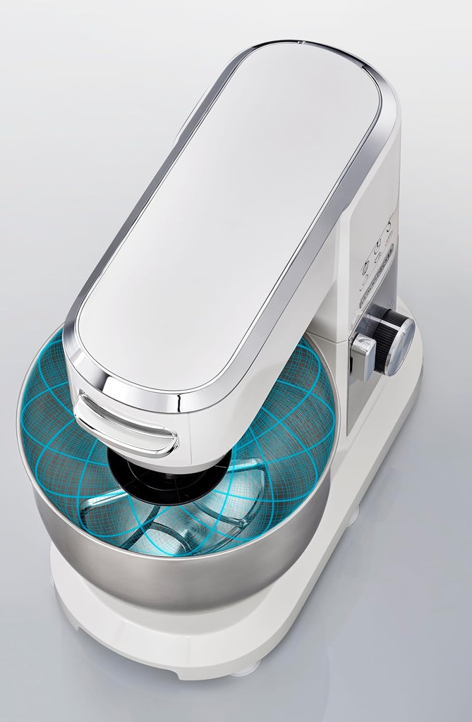 Robot pétrin de cuisine pâtissier multifonction 6,0 L, 1000 W