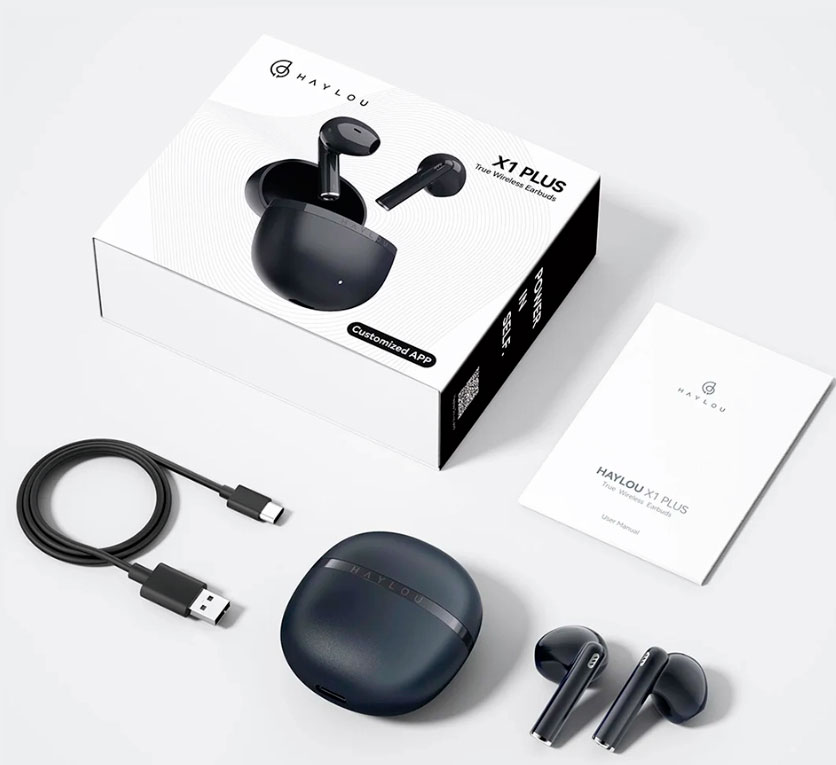 Haylou Buds Ecouteur bluetooth X1 Plus – Bleu