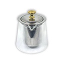 Pandiani Théière en verre - 530ml - Résistante au feu - Filtre en acier inoxydable