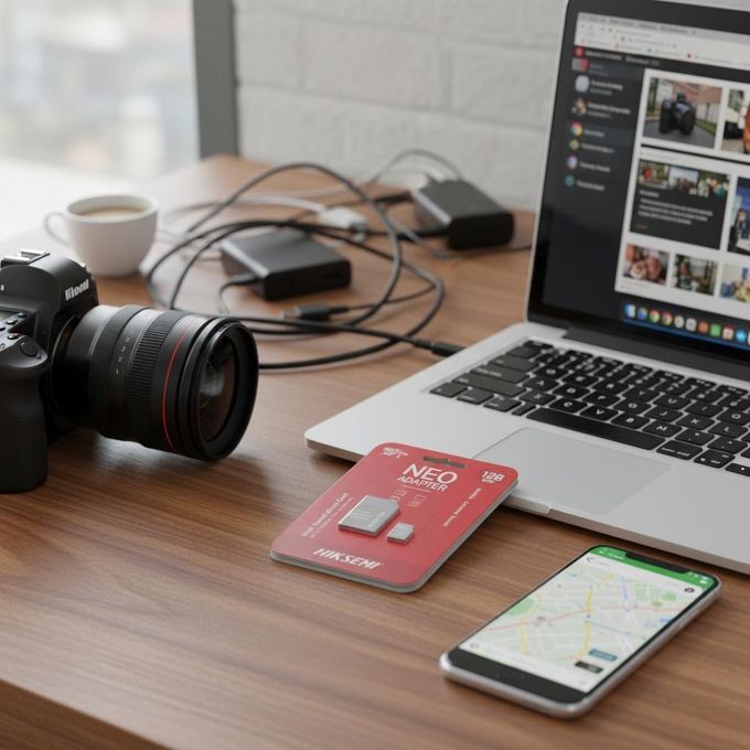 hiksemi CARTE MEMOIRE M-SD 128G MICRO SDHC - SERIE C1 AVEC ADAPTATEUR 92MB/s 40MB/s Class 10