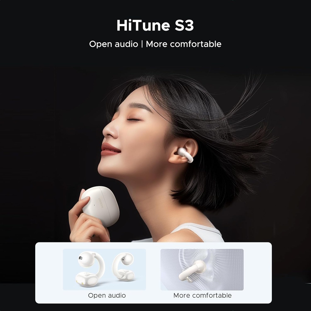 Écouteurs Buds Bluetooth UGREEN HiTune S3 TWS – Bluetooth 5.4 – Blanc