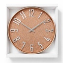 Pandiani Horloge Murale Design Rose Gold Effet Pailleté