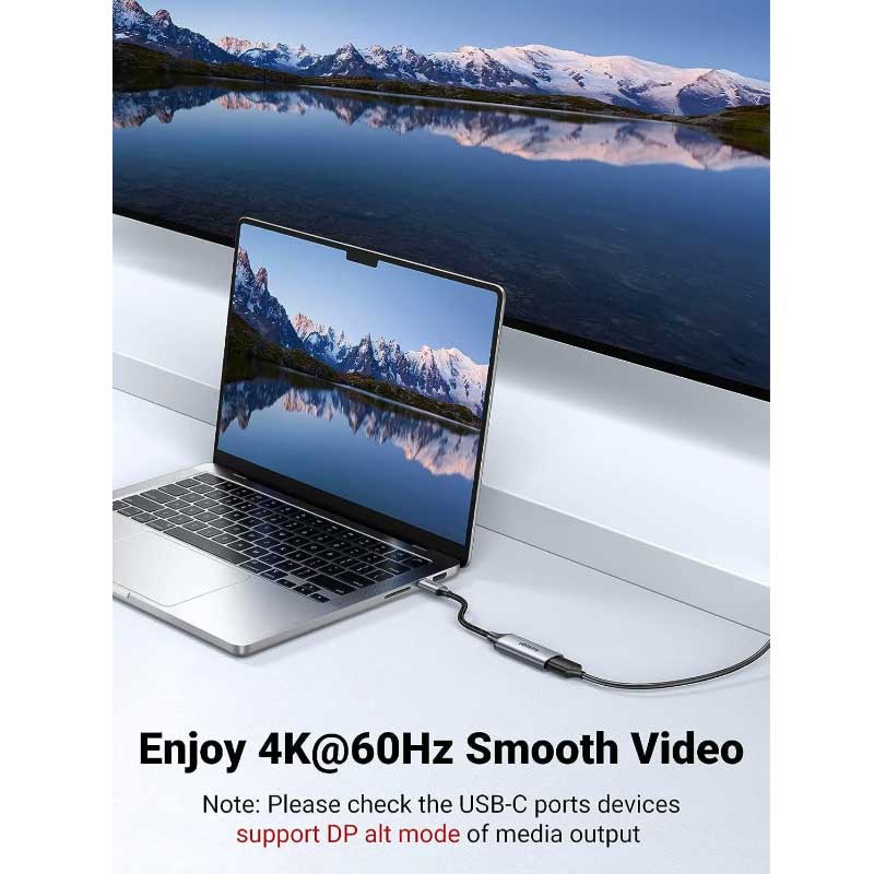 Adaptateur USB-C vers HDMI Femelle Ugreen 4K @60Hz – Noir (70444)