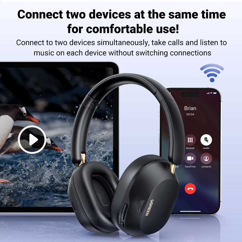 Ugreen Casque Bluetooth HiTune Max5C avec Réduction de Bruit Active (ANC) (35757)
