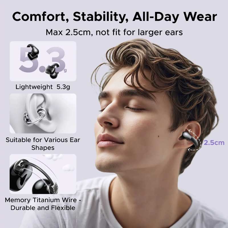 Écouteurs Buds Bluetooth UGREEN HiTune S3 TWS – Bluetooth 5.4 – Noir