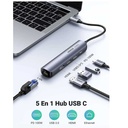 Mini Station d’accueil USB-C Ugreen 5-en-1 – HDMI 4K – PD 100W