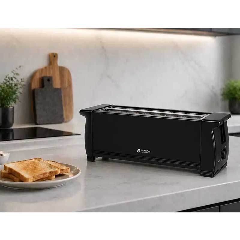 Grille-Pain General YJT-188A Noir 4 Tranches 1300W