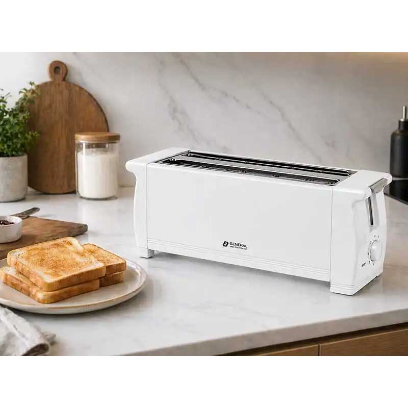 Grille-Pain General YJT-188A Blanc 4 Tranches 1300W