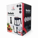 Hachoir électrique puissant Luxus 1000W avec ses deux bols interchangeables en verre et en acier inoxydable - Maroc