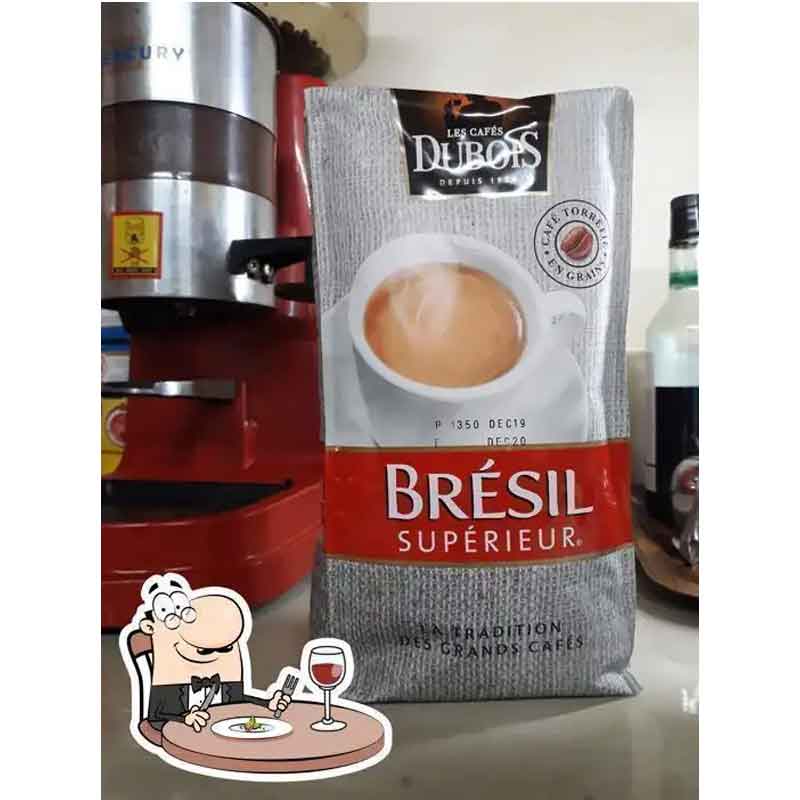 Sachet de café en grains Les Cafés Dubois Brésil Supérieure 250g avec valve de fraîcheur - Bazarcom Maroc