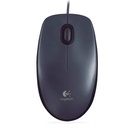 Vue de face de la souris Logitech M90 filaire USB