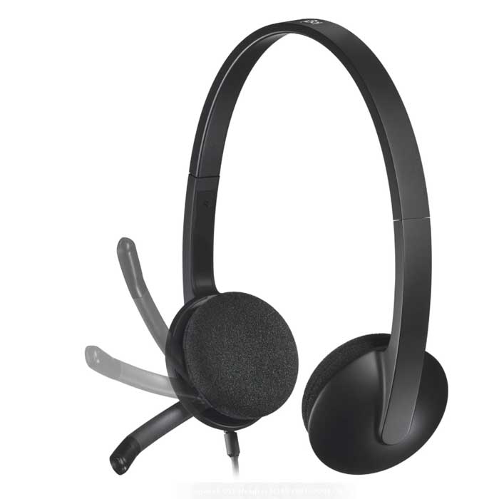Casque USB Logitech H340 noir avec microphone anti-parasite