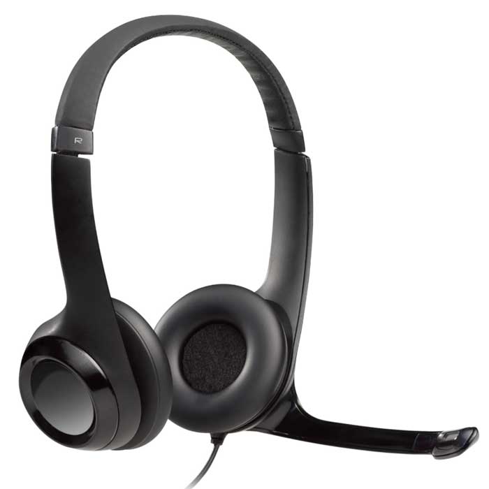 Casque USB Logitech H390 noir avec microphone antibruit