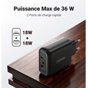 Chargeur rapide UGREEN X512 20W USB-C GaN EU