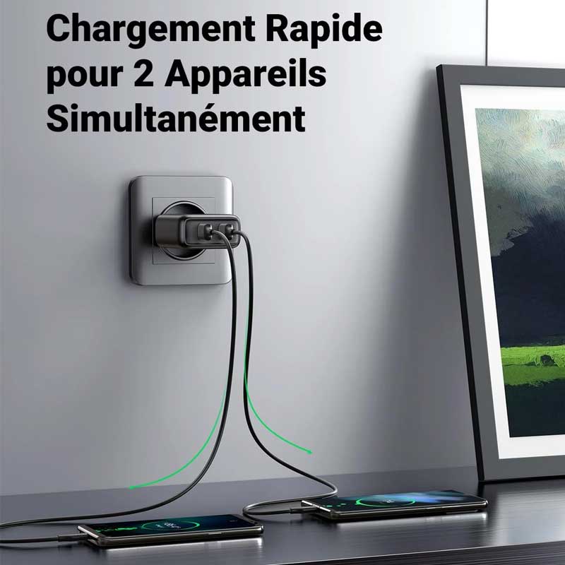 Chargeur rapide UGREEN X512 20W USB-C GaN EU