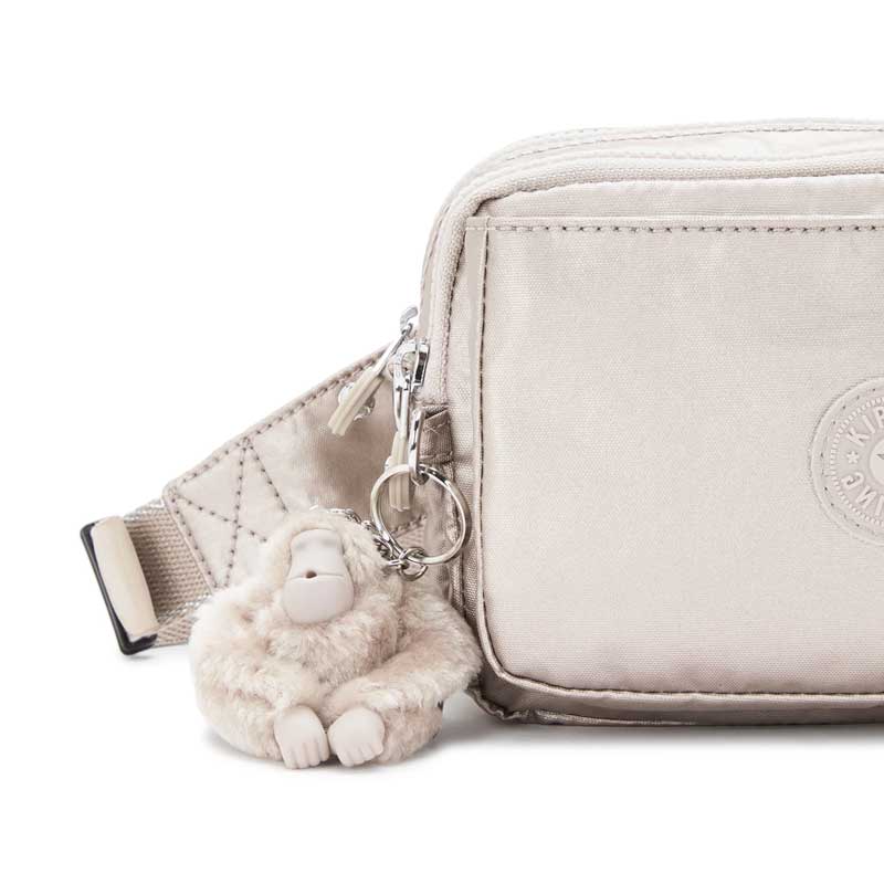 Sac bandoulière Kipling Abanu Multi Metallic Glow convertible en banane