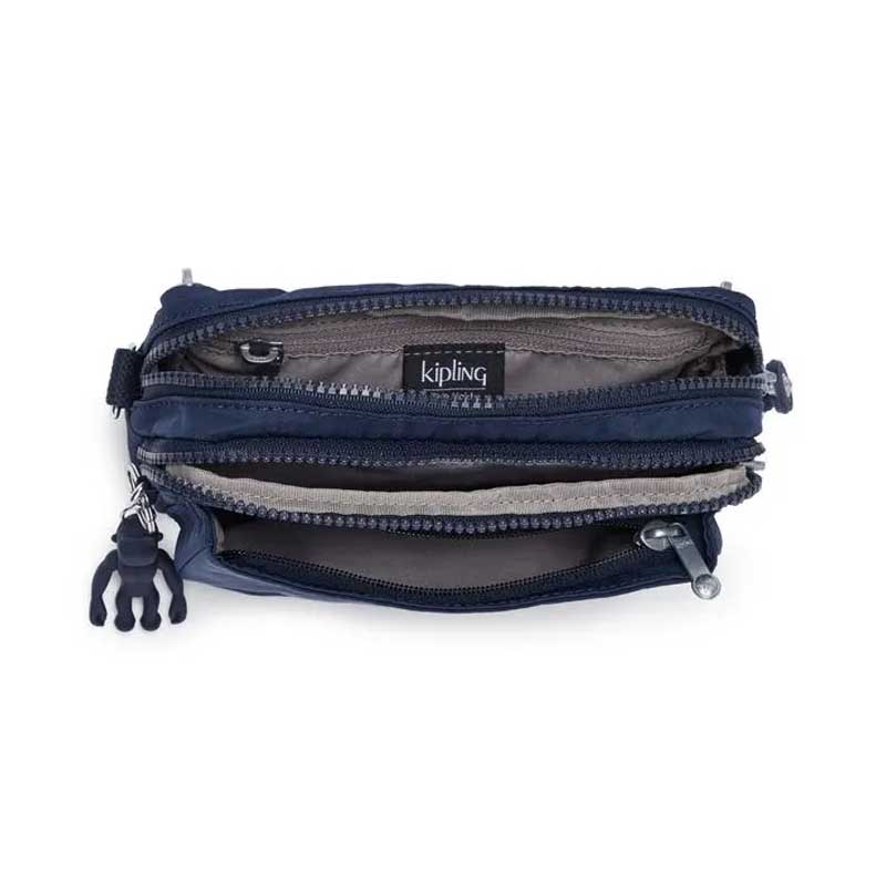 Sac bandoulière Kipling Abanu Multi Blue Bleu 2 convertible en banane