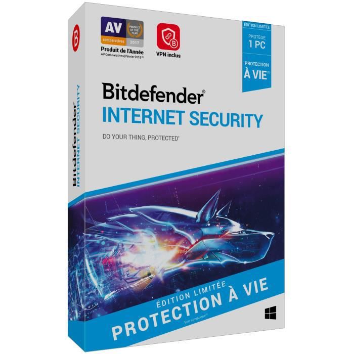 Bitdefender Internet Security 1 Poste 1 An – Antivirus et Protection PC