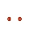 Boucles d'oreilles Moonstone "Lou" Agate rouge (3E/A661Rj)