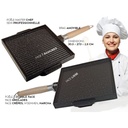 Pandiani Poêle 2Faces en Fonte Multi-usage, 30.3x27.3x2.8cm