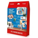 Kit 100 papiers photo créatifs Canon pour imprimante 5 types