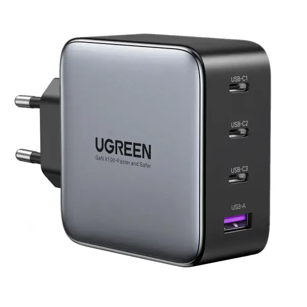 Chargeur USB C GaN Ugreen Nexode 100 W - Chargeur mural 4 ports (40747)