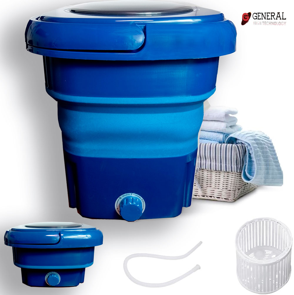 Machine à laver 18L pliable 220V GENERAL Bleu
