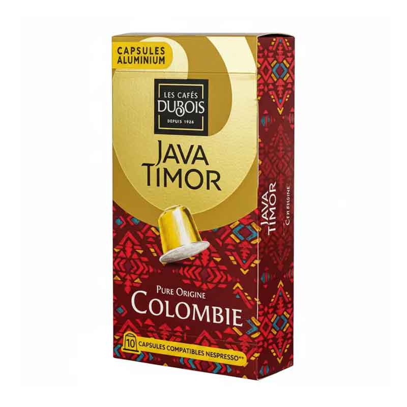 Capsules JAVA TIMOR PURE ORIGINE COLOMBIE - Boite de 10