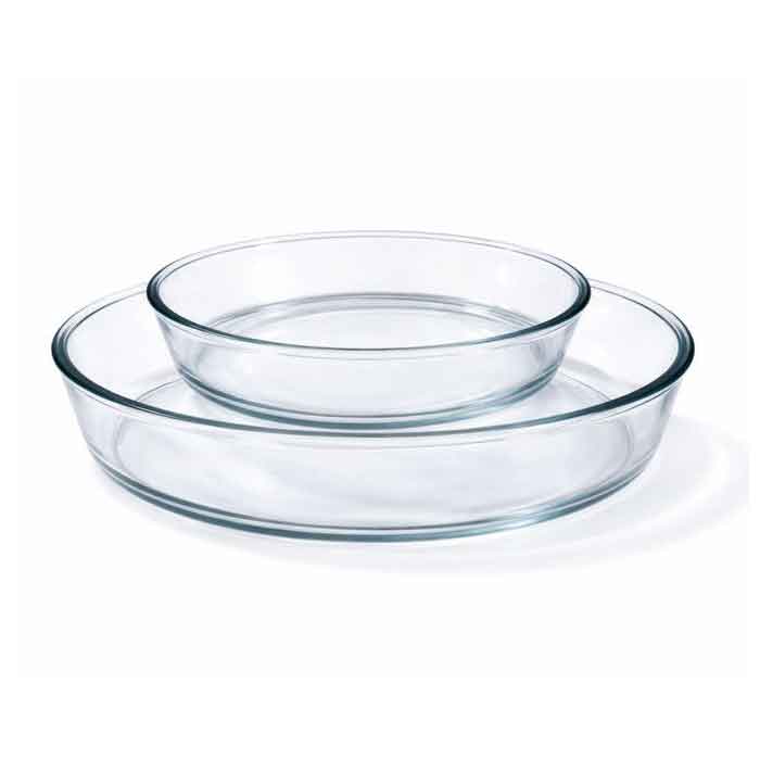2 Plats à four en verre Borosilicate ovale