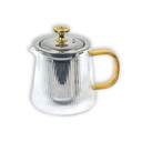Pandiani Théière en verre - 530ml - Résistante au feu - Filtre en acier inoxydable