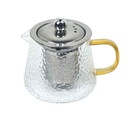Pandiani Théière en verre - 480ml - Résistante au feu - Filtre en acier inoxydable