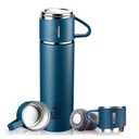 Thermos Bouteille Isotherme Luxus TL500B avec 3 Tasses Bleu 500ml
