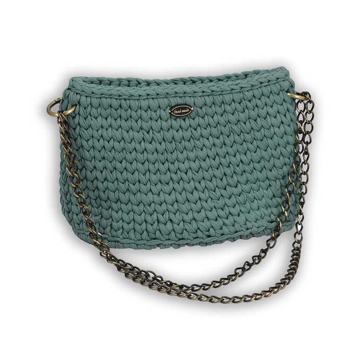 Sac en Maille Jersey Handys Vert – Fait Main & Tendance