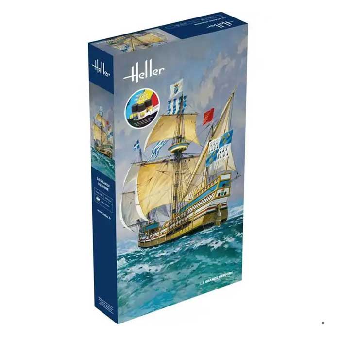 Maquette Bateau La Grande Hermine Heller Starter Kit 1:150