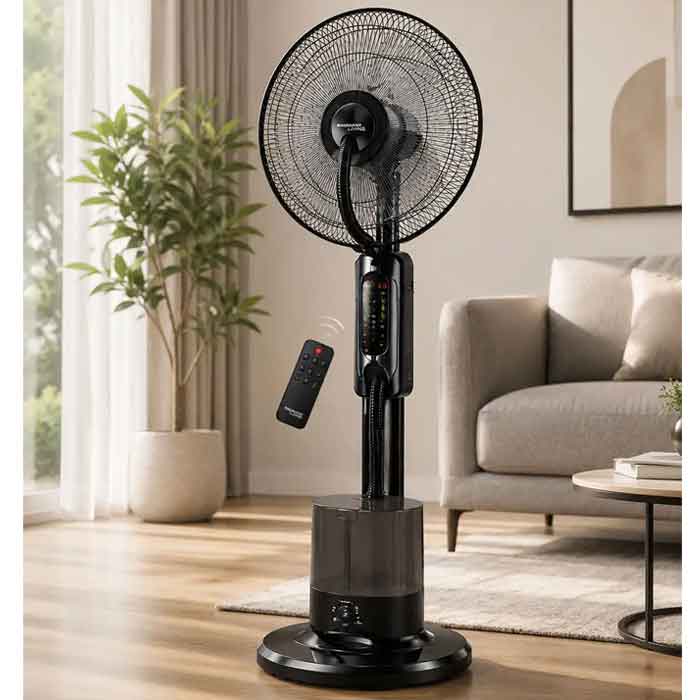 Ventilateur brumisateur sur pied Baumann Living 16" avec télécommande – 3 vitesses