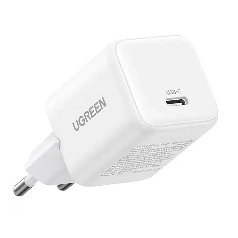 Chargeur rapide UGREEN X513 30W USB-C GaN – Blanc