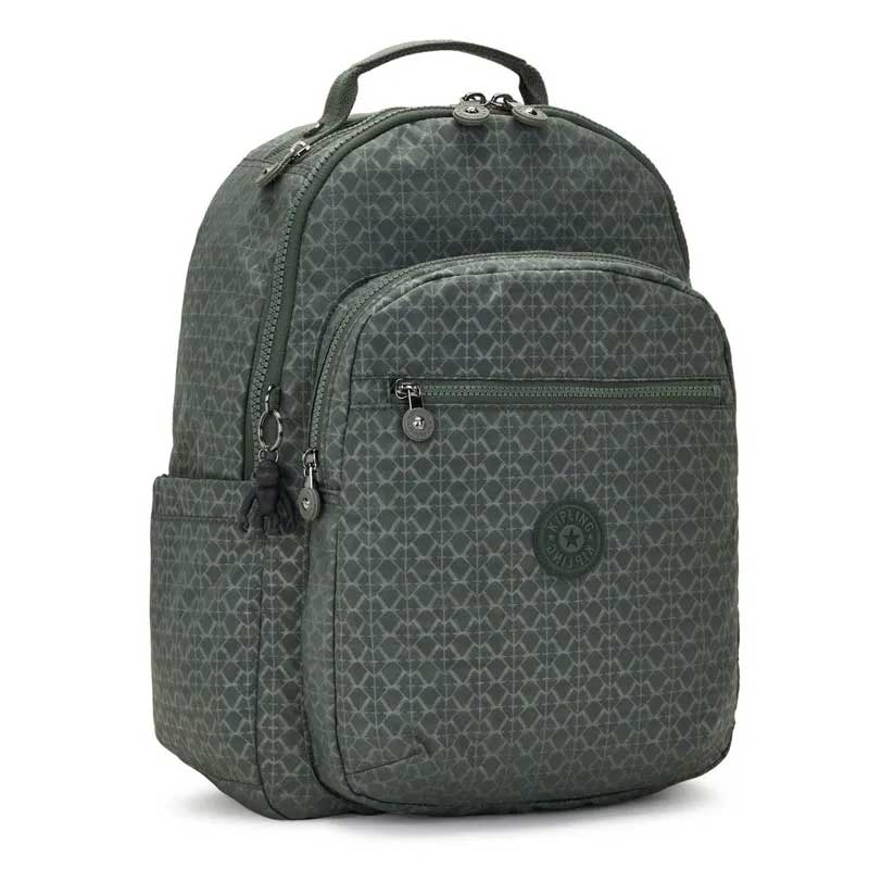 Sac à dos Kipling Seoul Sign Green Embosse 27 L pour PC 15"