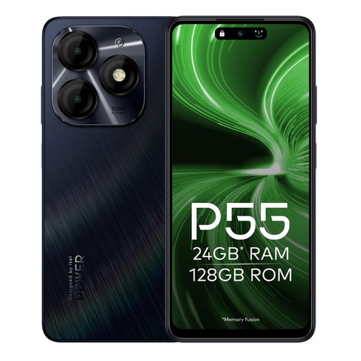 [A666L/] Itel P55 24GB(8+16GB)/128GB, 50MP, 6.6” HD+ 90Hz, 18W, Moonlit Black