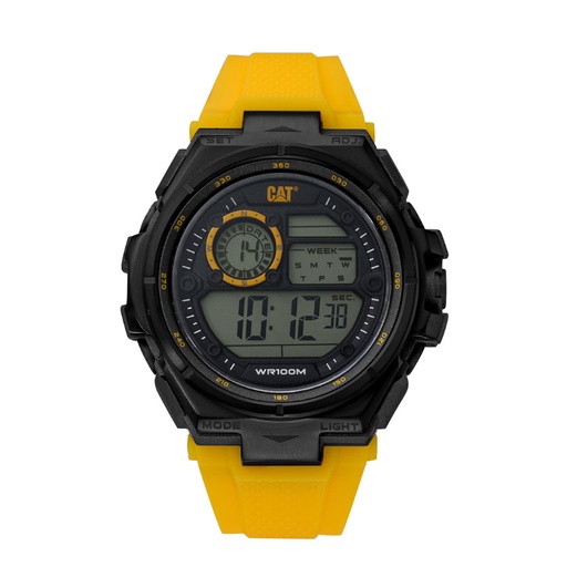 [OD.167.27.147] Montre Caterpillar Digital en silicone Chronographe Jaune & Noir (OD.167.27.147)