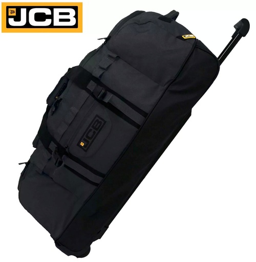 [JCB05] Sac de voyage à roulettes 71 litres, Base en Polyuréthane étanche, Polyester Noir