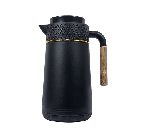 [2313NOIR] Thermos 1L, Chaud & Froid, Noir Brittany motif