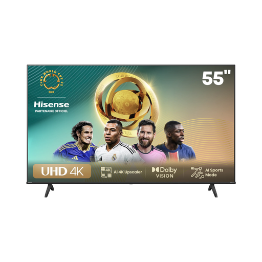 [HIS55A6N] Téléviseur Hisense 55" Smart UHD 4K + Récepteur intégré (HIS55A6N)