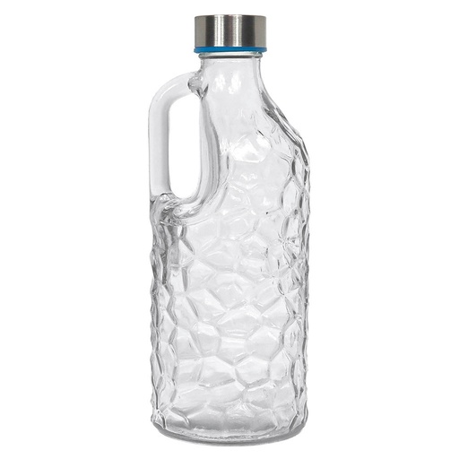 [SLF1000] Carafe en Verre Pandiani Élégante avec Couvercle Bouteille 1.2L