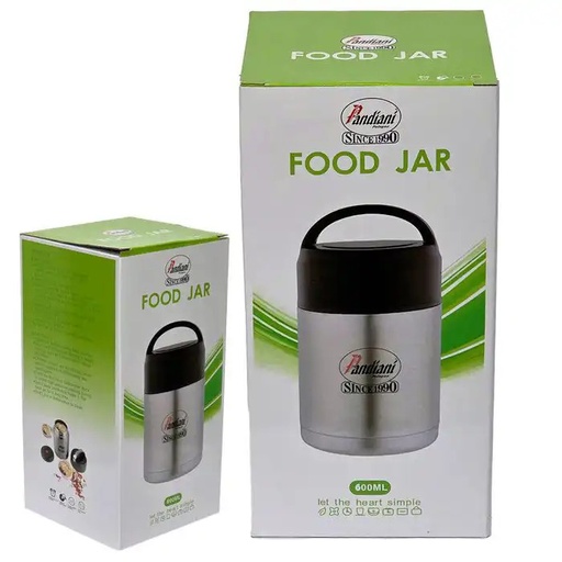 [FOODJAR600ML] Lunch Box - porte manger - 600ml - thermos en acier inoxydable - Design contemporain