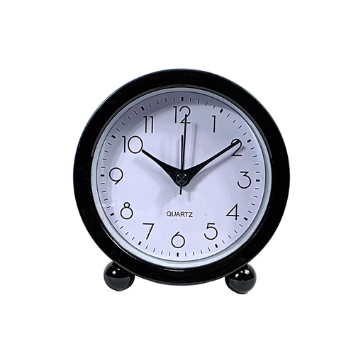 [HLY25006] Pandiani Horloge Réveil de table analogique noir – Quartz